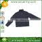 Men's black plain waterproof polyester windbreaker jacket