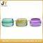 High fashion silk-screen printing plastic small cream jar colorful acrylic cosmetic jar