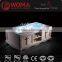 WOMA hot selling multifunction whirlpool massage bathtub with large waterfall inlet Q403