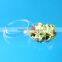 Clear disposable salad bowl with seperated cover