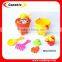 2015 new beach toy set,bucket,sand mold ,spade