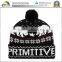 100 Acrylic jacquard knitted beanie