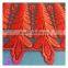red embroidered tulle lace fabric for wedding dresses