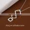 wholesale Manufacturer price 925 sterling silver three-square crystal pendant