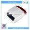 Solar powered outdoor wireless strobe siren