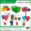 Hot sell good cheap 28 Liter HDPP green color double handle supermarket bread basket (YB-W008)