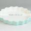 hand painting custom printed stoneware plate, new design ceramic plate