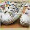 Direct Manufacturer Floral Pattern Design Shoes Wholesale Lastest Canvas Shoes For Women(HJFL028)