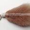 China Best Selling High Quality Custom Cute Fox Fur Charm Keychain