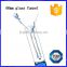 Clear 60mm glass funnel short stem conical funnel