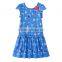 Summer New Styled Frock Short Sleeve Design Cotton Dress for Baby Girl Wholesale Kids Summer Dress