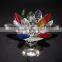 Crystal colorful lotus flower for wholesale