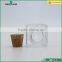 empty square glass food storage jar with cork