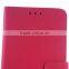 Soft tumble PU leather case with magnet, folio with card slots case for Samsung galaxy S6