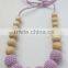 Teething Necklace, Beaded and Knotted Toy,Chomping Necklace