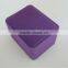 Custom Purple Flocking Hinged Watch Packaging Box
