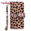 Leopard flip protective case for samsung G9350 stand cover for samsung galaxy s7 edge case