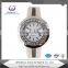 Leather strap sport men watch whit japan movt