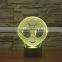 3D Optical Night Light Elien 7 RGB Light Colors 10 LEDs AA Battery or DC 5V Mixed Lot