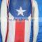 Sleeveless mesh men baseball t shirt