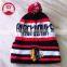 POM POM WHINTER knitted beanie hat with custom label