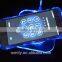 High quality UFO acrylic crystal qi wireless charger,portable LED qi wireless charging Pad