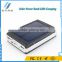 6000mAh Two-sided Dual-USB fast charging Power Bank Solar LED for iPhone