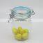 900ml Clear Glass Candy Cookie Jar with Glass Lid and Silicon Ring