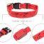 Chi-buy LED Dog Collar Personalized LED Embroidered Dog Collar Free Shipping on order 49usd