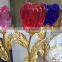 Wedding Take Away Gifts 24K Gold Foil Leaf Passion Red Crystal Rose Flower