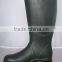 (CH-2589) new design knee high Olive men rubber boots work boots clear rain boot
