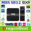 Original Amlogic s812 Quad Core M8S Android TV Box 2GB Ram Full HD 4K Bluetooth 4.0 WiFi Dual WIFI Smart TV Android Box