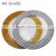 Wholesale Tableware Cheap Eco-friendly Gold Silver Trim Glass Charger Plate