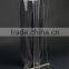 Acrylic Podiums for Floor, X-Shaped Post, Rubber Feet - Clear