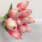 fabric tulip flower PU tulip with 12 head artificial tulip bouquet