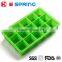 Eco-friendly 15 Cavity Square Ice Cream Tools Silicone Ice Cube Ice Pop Molds