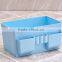 Desktop storage boxes small fresh solid color plastic cosmetic storage box