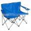 Two seater folding camping double beach lover chairs w cup holder