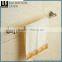 Grooming China Supplier Zinc Alloy Brush Nicked Bathroom Sanitary Items Wall Mounted Single Towel Bar