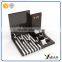 Luxury Brown glossy painted wooden watch display showcase for watch shop display