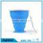 Novelty Food Grade Folding Rubber Silicone Drinking Cups Outdoor Portable Folding Silicone Drinking Coffee Cup