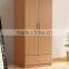 cheap simple 2 doors particle board wardrobe closet