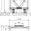 Stainless steel reactor with agitator mixing tank for pharmaceutical industry