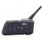 2016 updated soft Earphone! 2 pcs V4 Motorcycle Helmet Bluetooth Intercom Headset with FM for 4 Riders 1200m Wireless Interphone