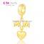 S166 Globalwin Diy Jewelry Fashion Silver 925 European Heart Pendant Charms For Mother