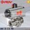 food grade flange sanitary pneumatic ball valve dn50
