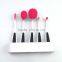 New design synthetic hair 5pcs BB cream foundation oval makeup brush