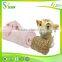 100% Polyester Promotional animal head plush baby blanket