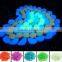 decorative colorful effect turquoise pebble glow paving stone