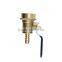 iLOT brass Ball Valve(female thread+hose barb) connecting pipe with 1/2 internal thread